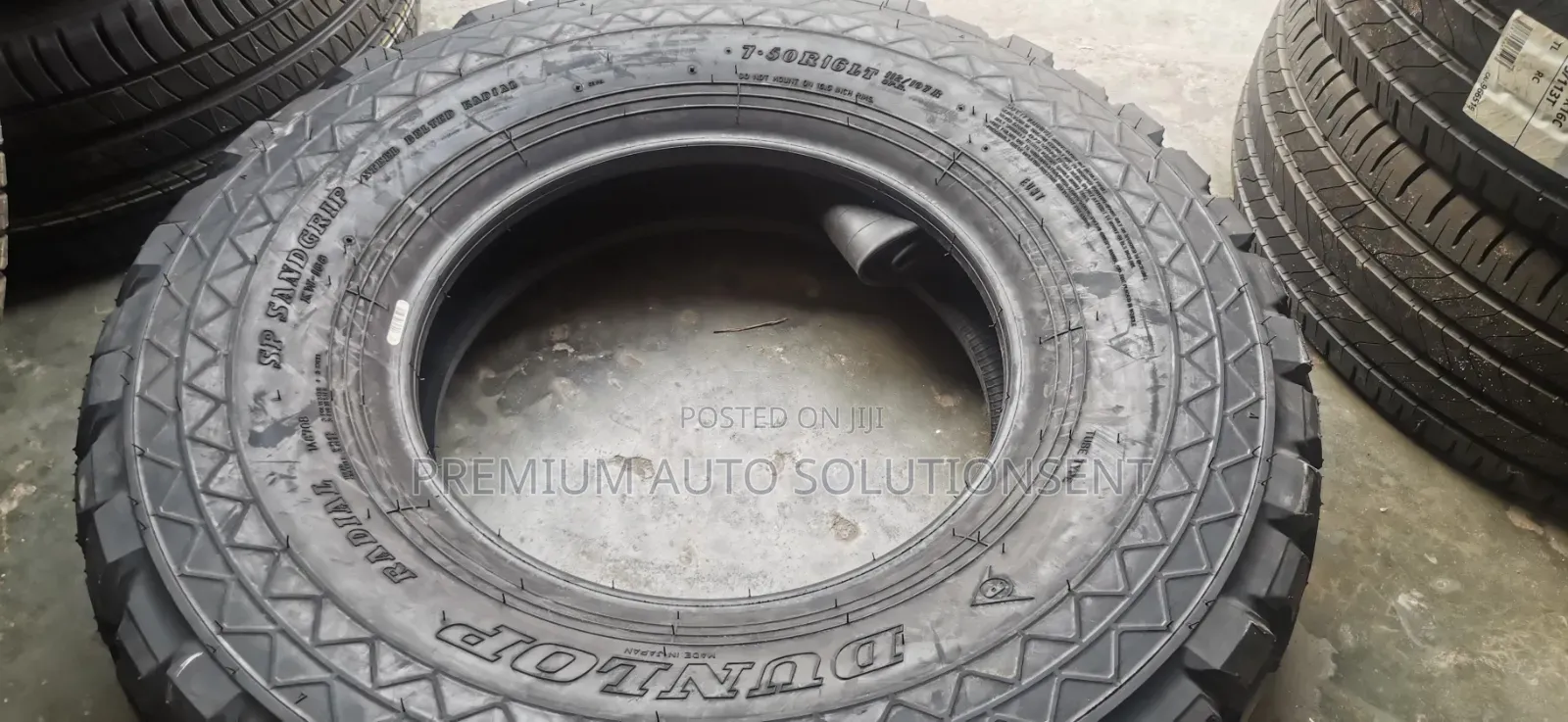 Brand New 7.50r16 Dunlop Sahara With Tube and Landing