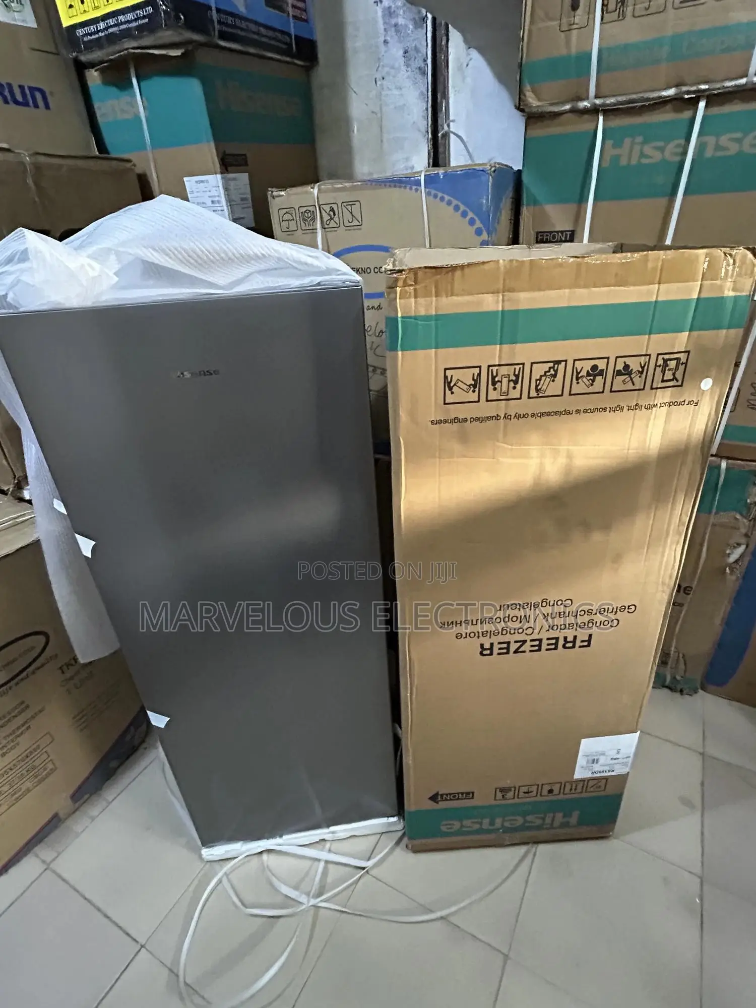 Brand New Original Hisense 7step Upright Freezer Full Copper Engine