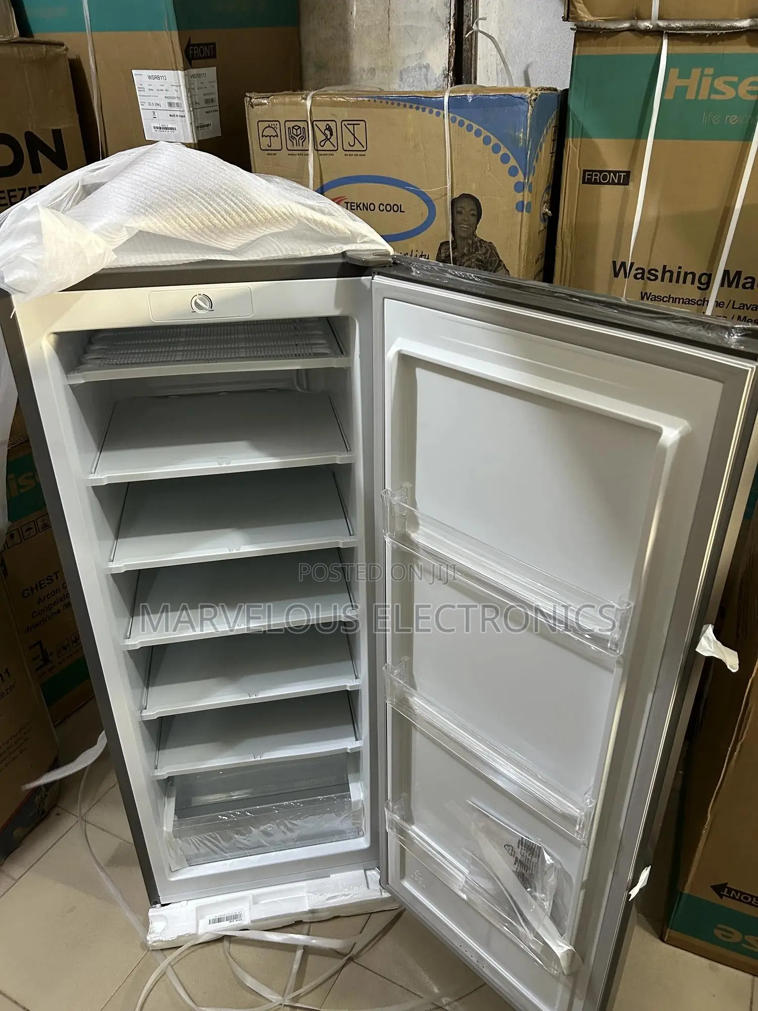 Brand New Original Hisense 7step Upright Freezer Full Copper Engine