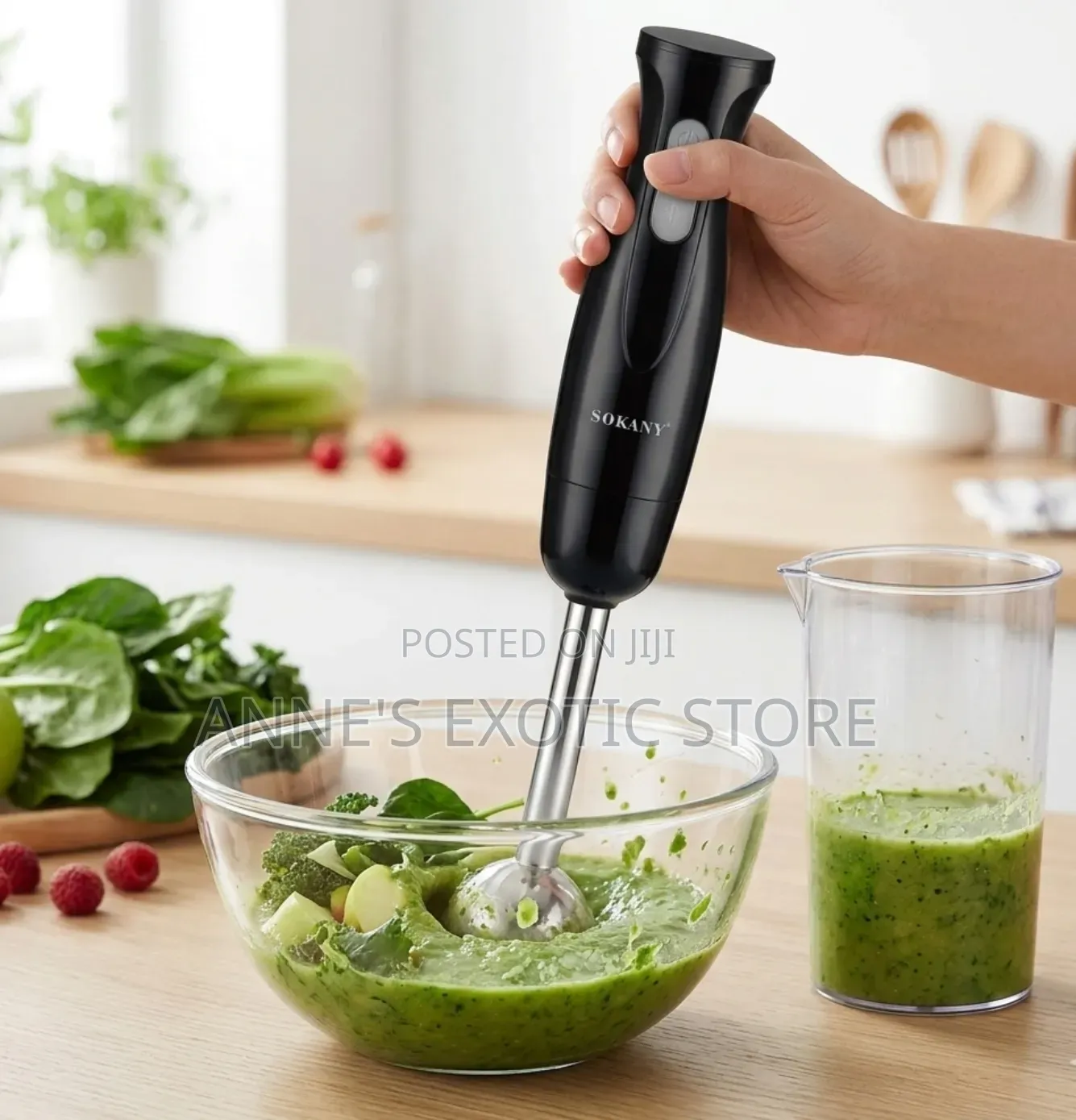 Sokany Electric Hand Blender Mixing Beaker - 2-Speed Immersion Blender