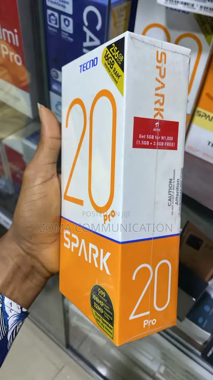 New Tecno Spark 20 Pro 256 GB Black