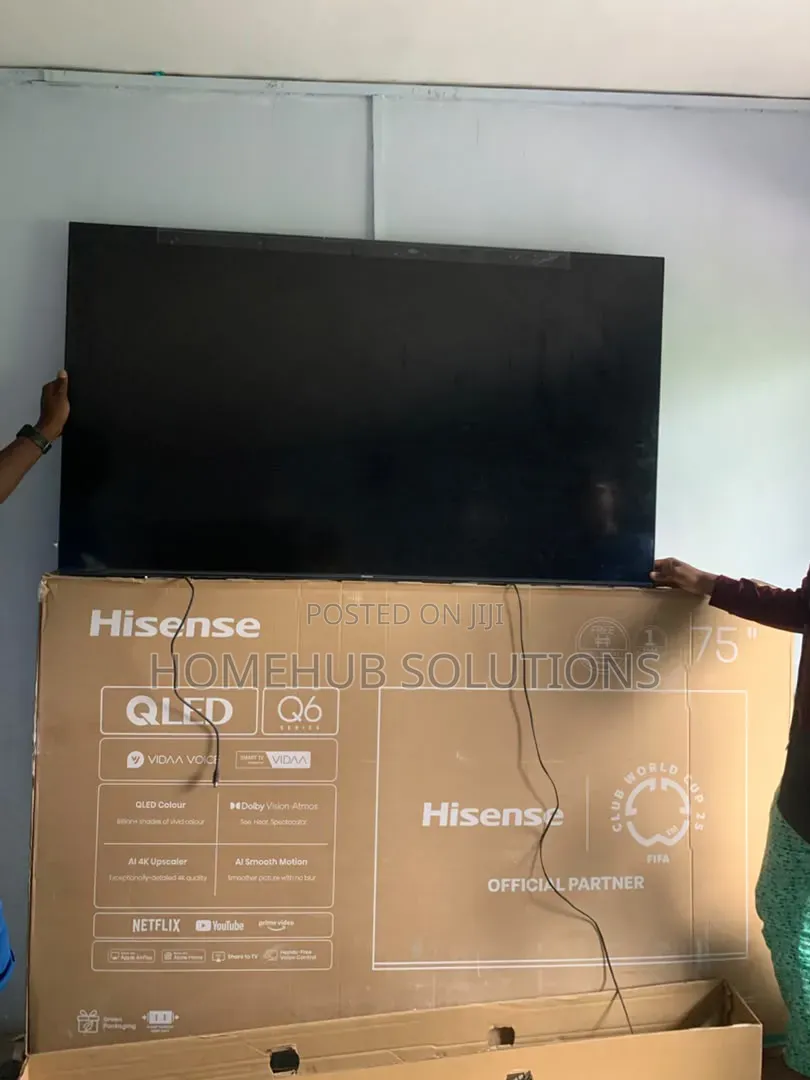 75inches Qled Hisense Smart TV