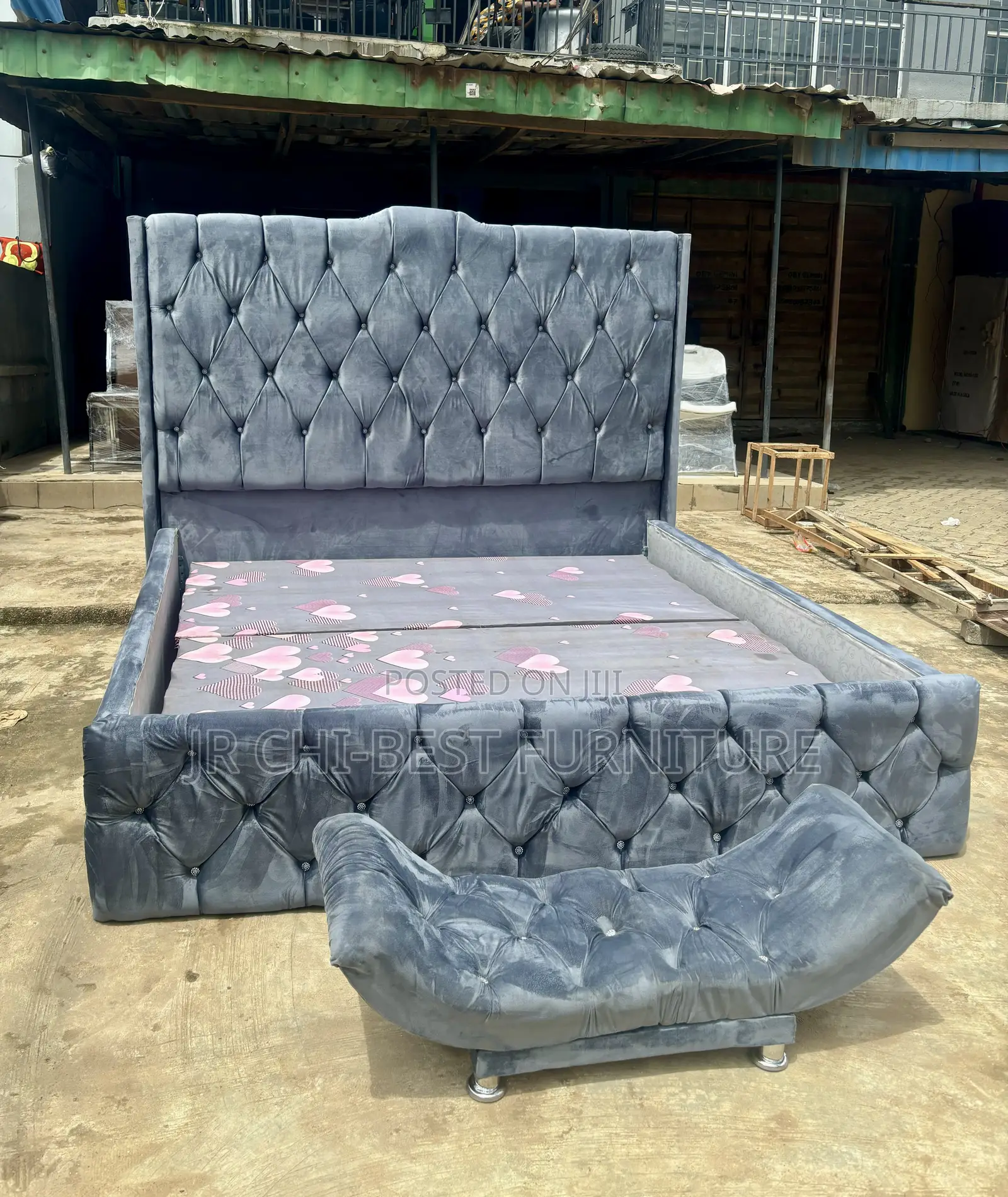 6 by 6 Tufted Wooden Bedframe of Lasting Quality