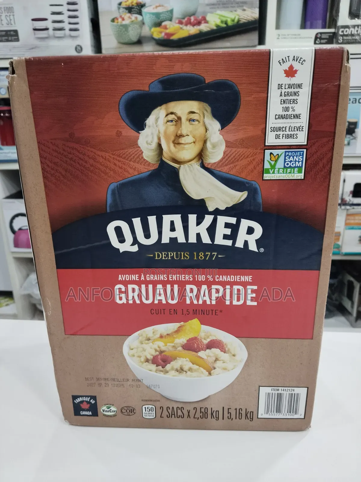 Quaker 100% Whole Grain Canadian Oats