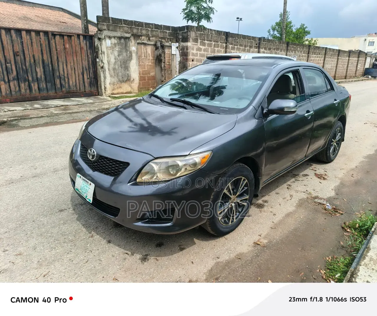 Toyota Corolla 2010 Gray