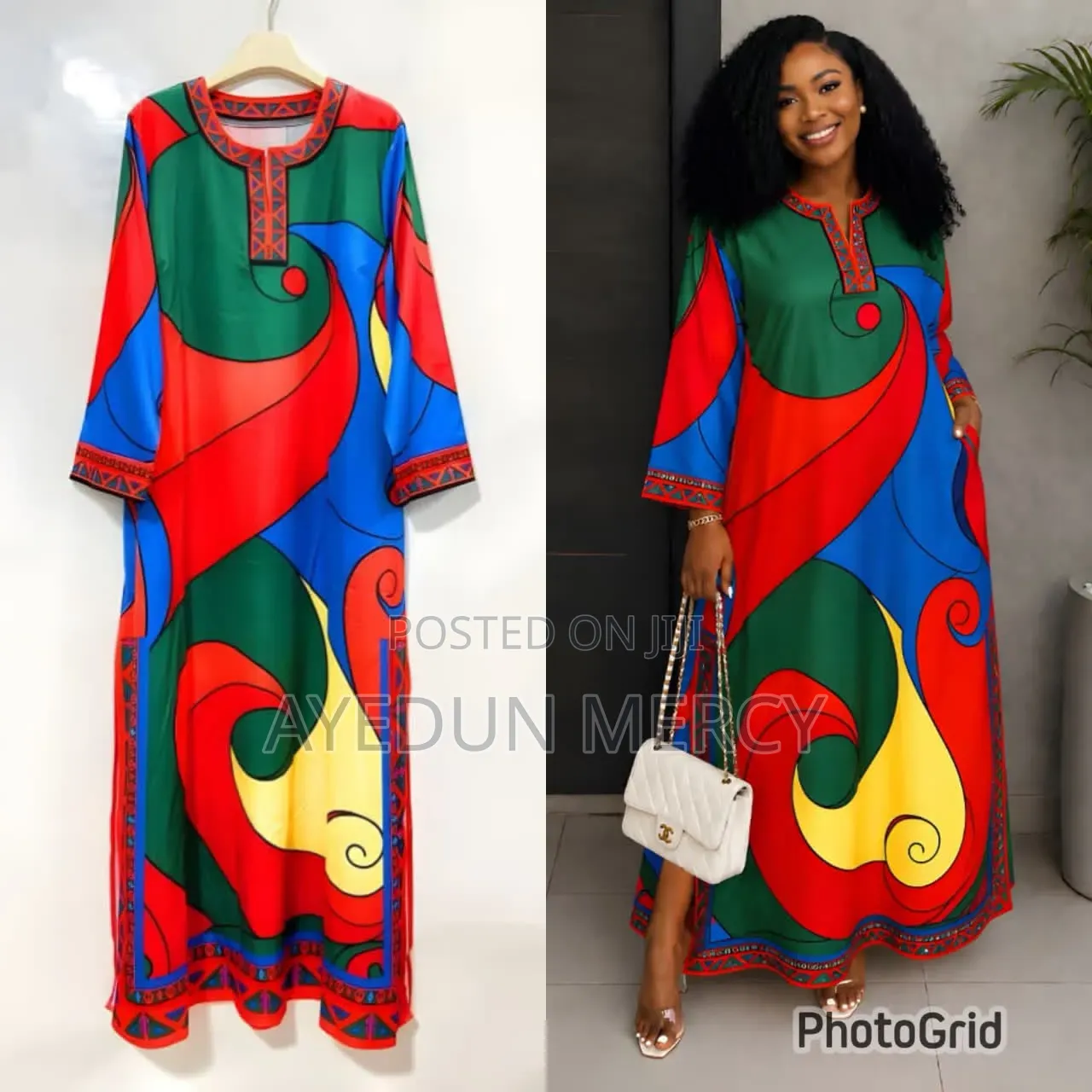 Multi Color Free Gown