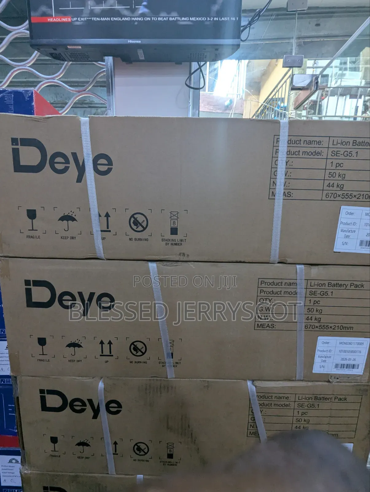 Deye 5kwh 48v Lithium Ion Solar Inverter Batteries Available in Stock
