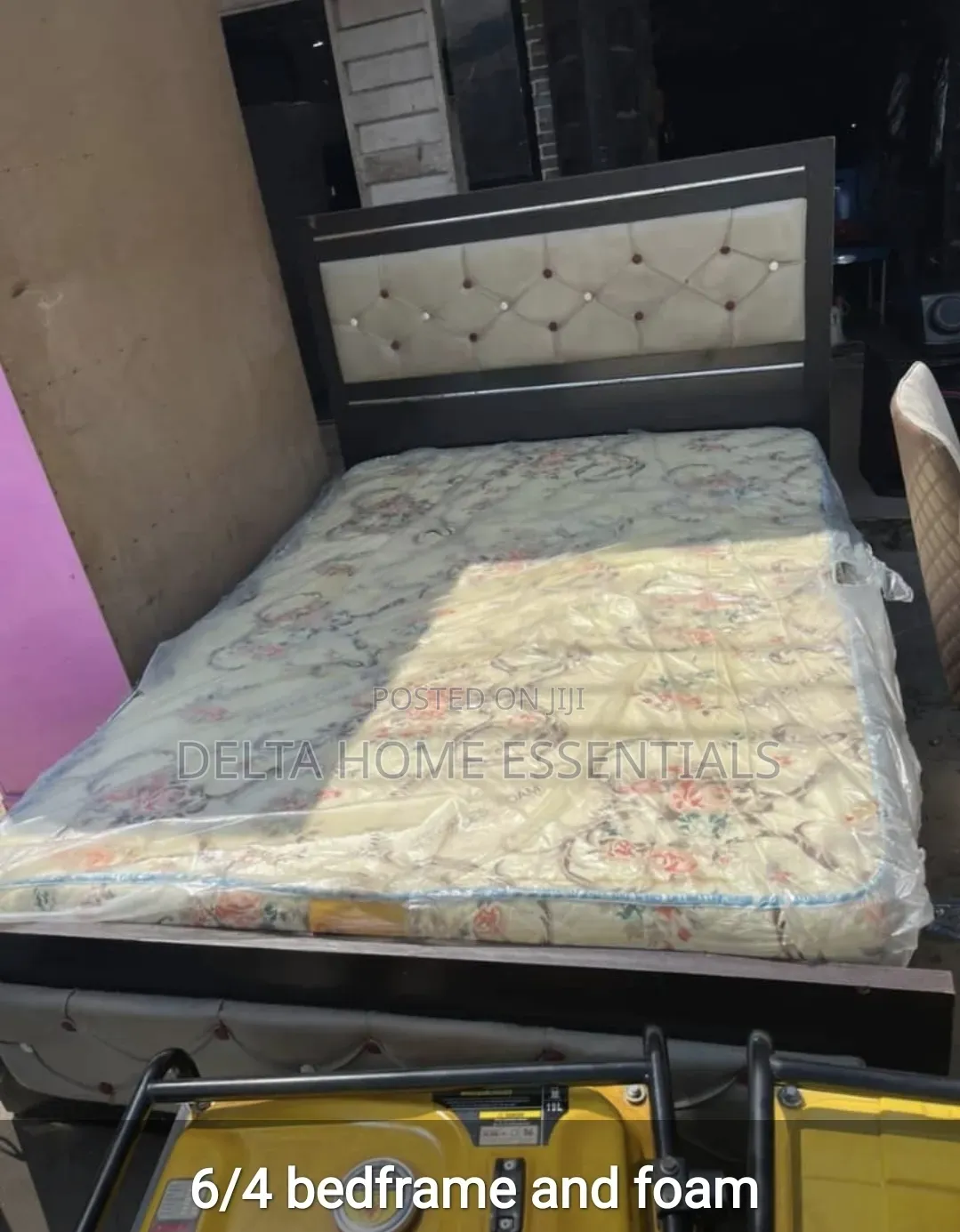 Complete 6by4 Wooden Bed Frame and Mattress Set