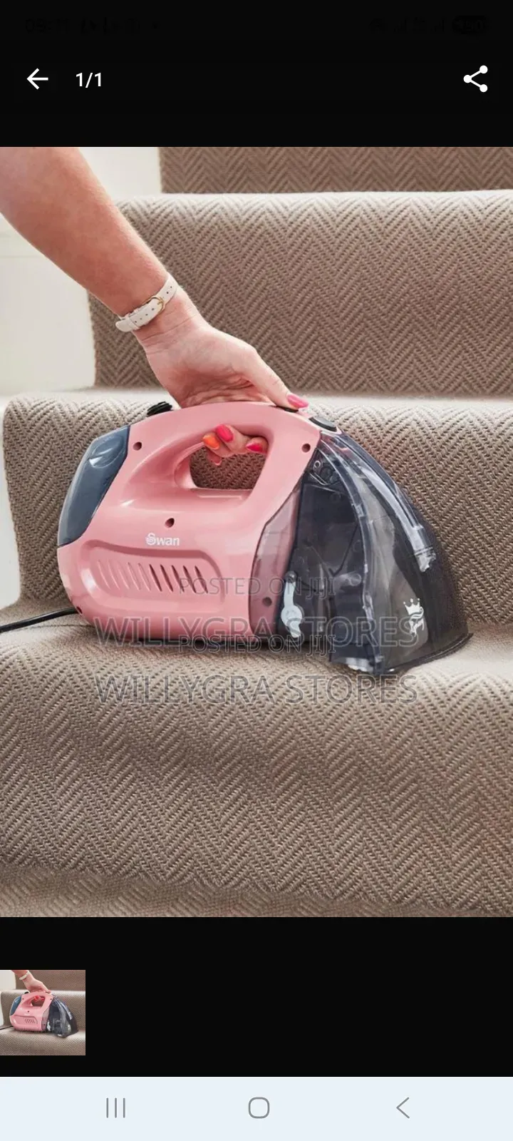 Swan Lynsey TVS Queen of Clean Handheld Carpet Cleaner