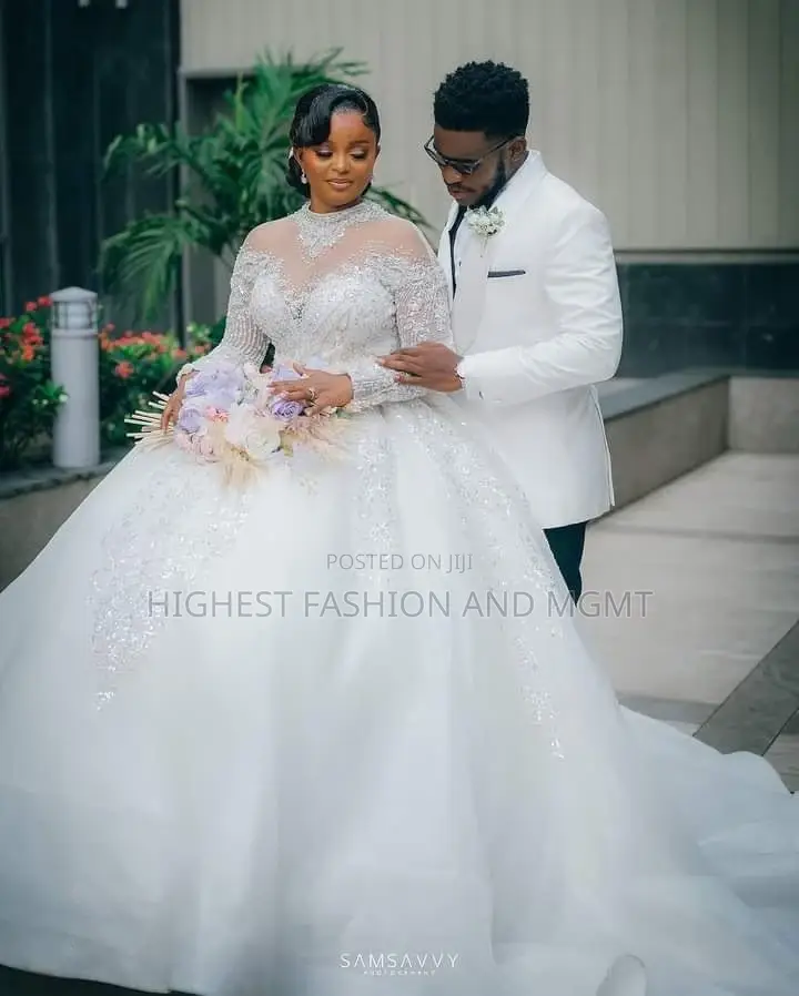 Classic White Ballgown White Tuxedo