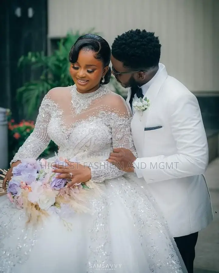 Classic White Ballgown White Tuxedo