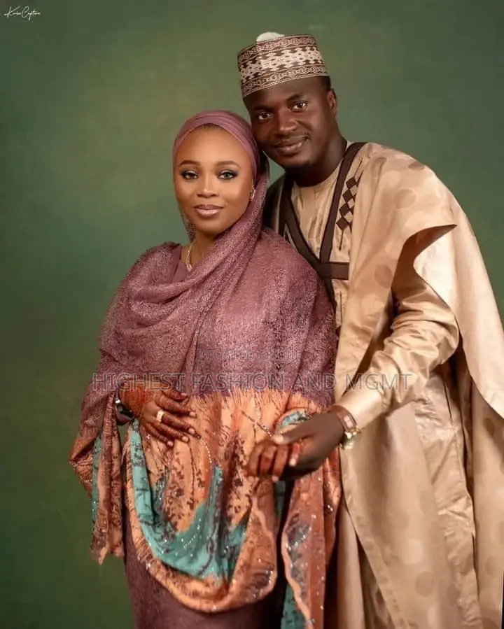 Mauve Lace Bridal Set Champagne Gold Men’S Agbada