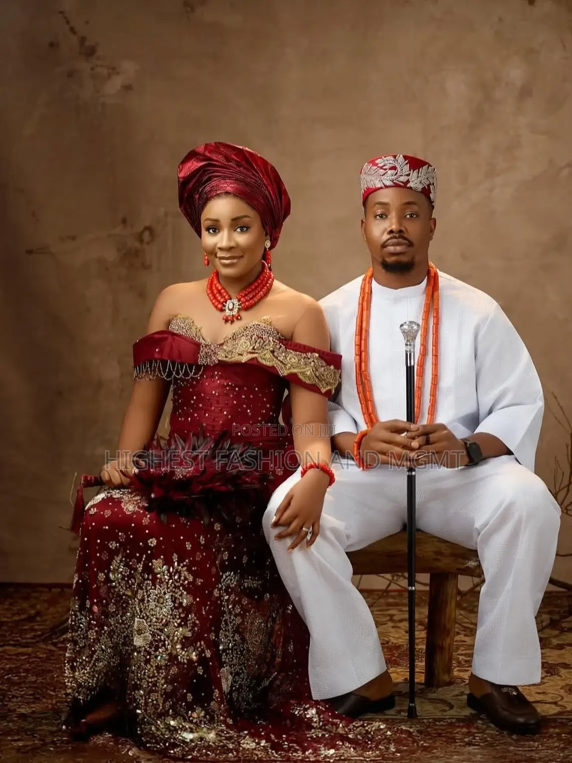 Burgundy Bridal Gown Men’S White Traditional Set
