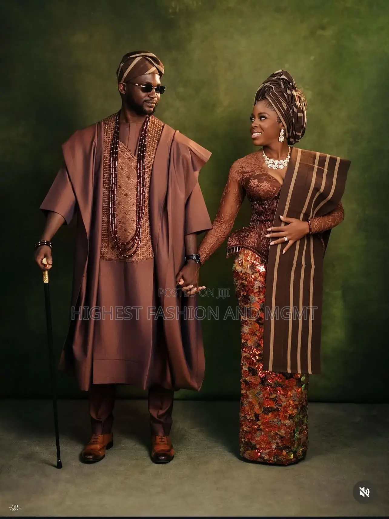 Mocha Lace Bridal Gown Men’S Brown Agbada