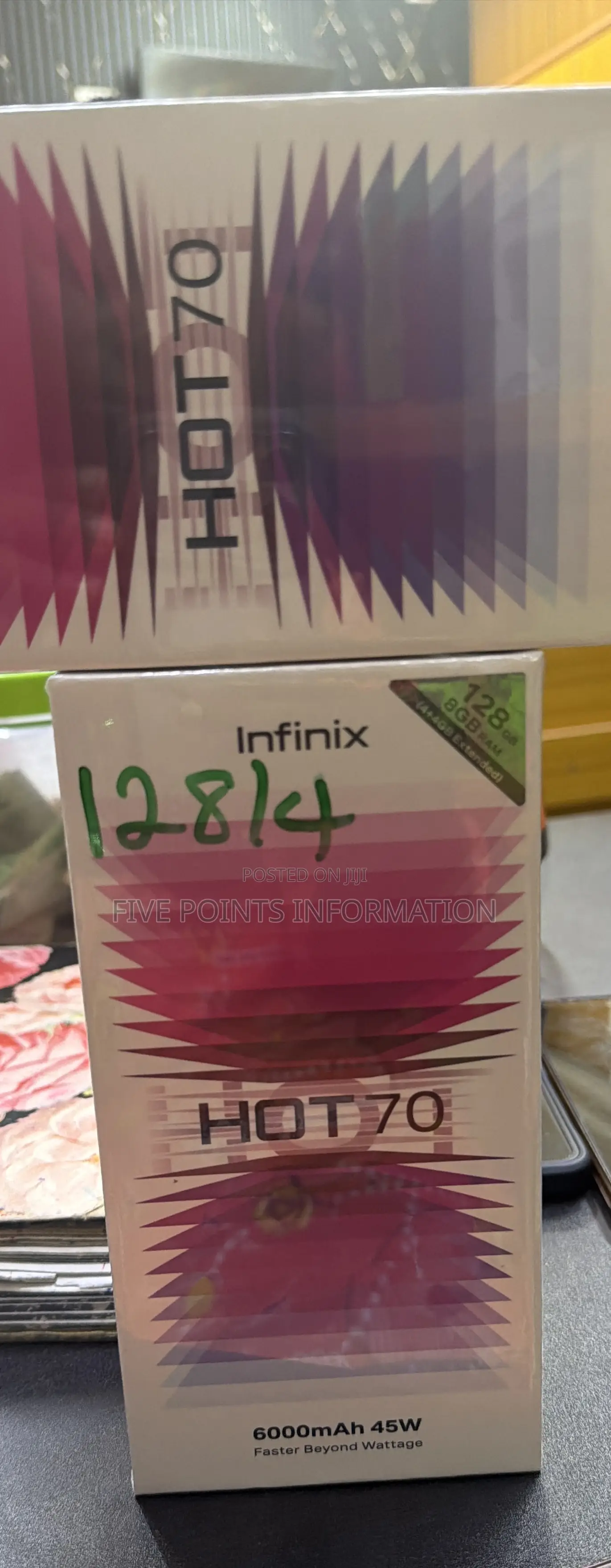 New Infinix Hot 70 128 GB Black