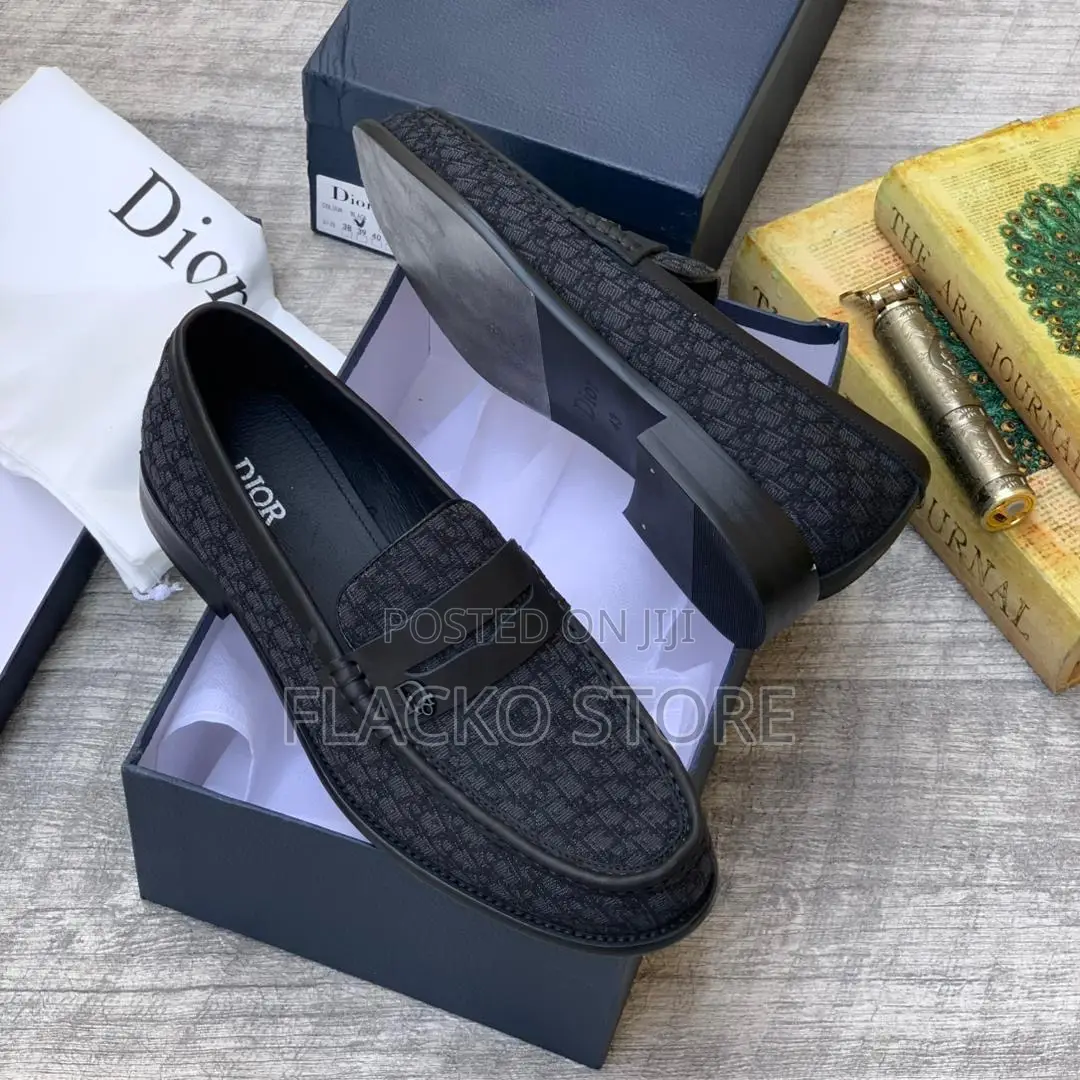 Original Christain Dior Logo Print Loafers Shoes