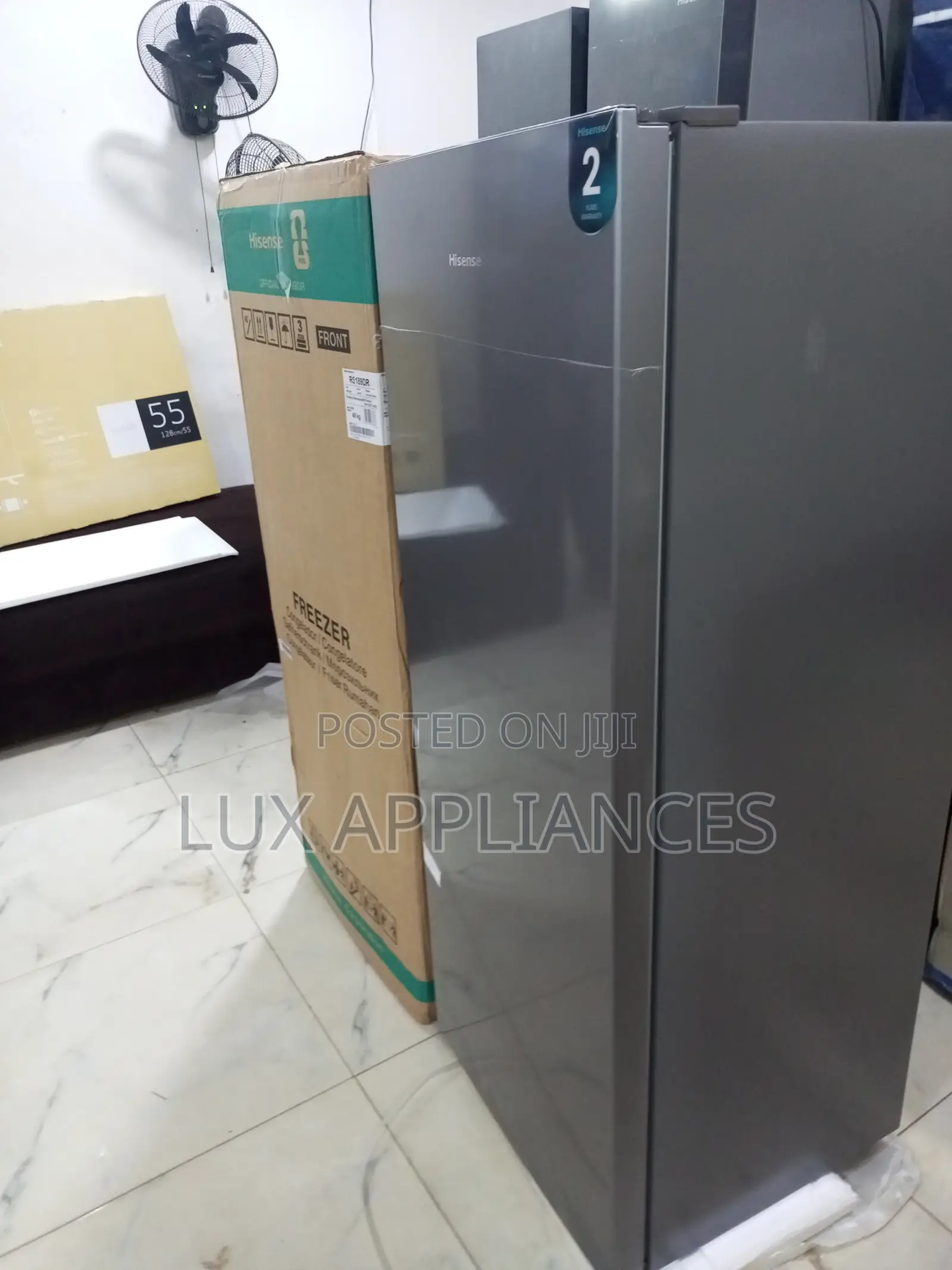 Hisense 190l Grey Standing Freezer