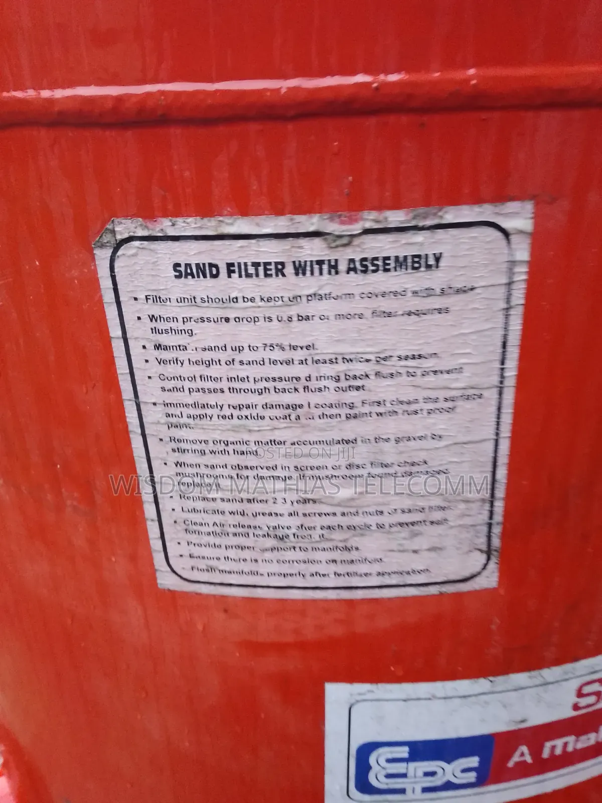 Industrial Steel Water Treatment Filter Vessel