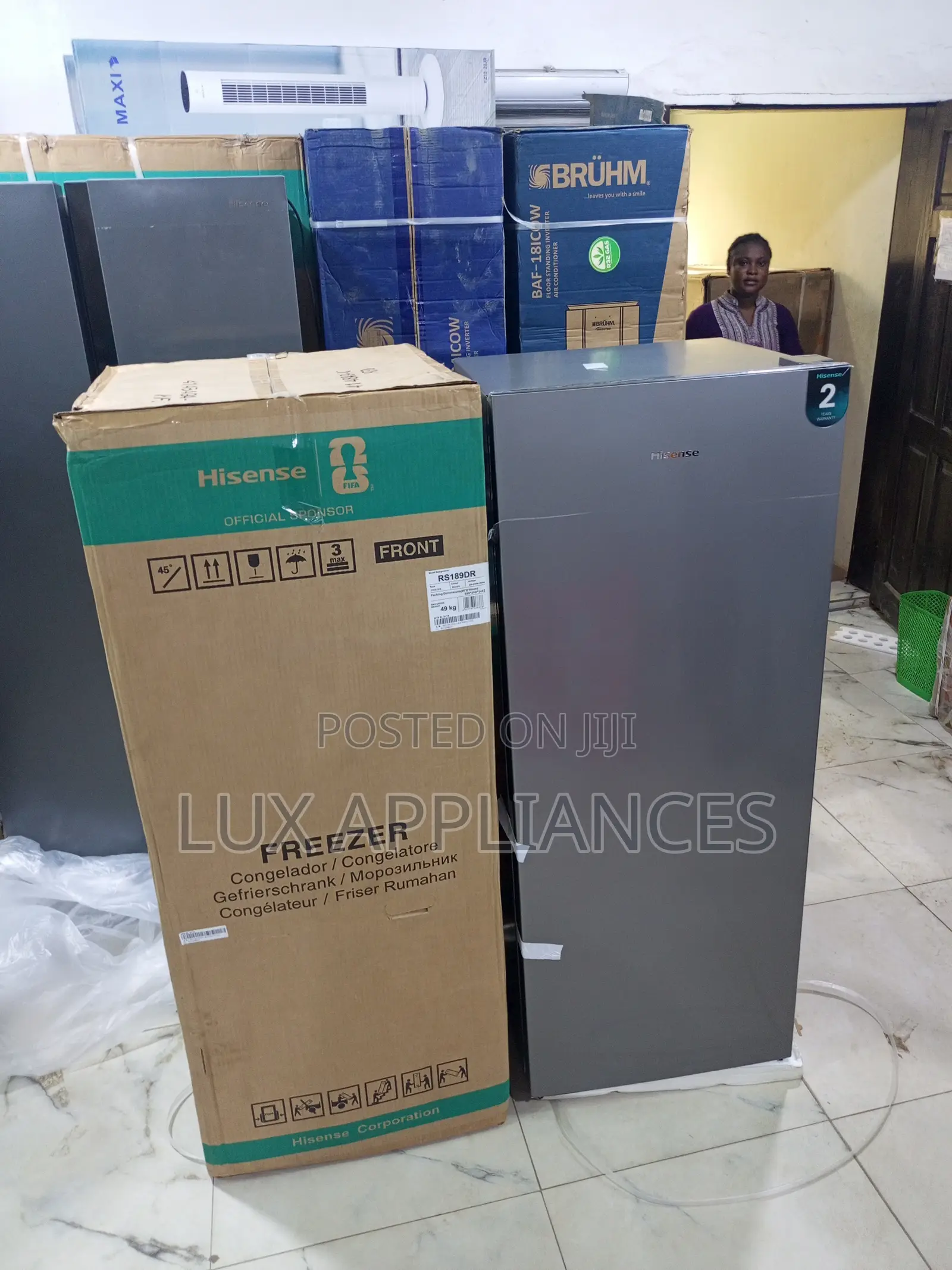 Hisense 190l Upright Freezer With Door Basket