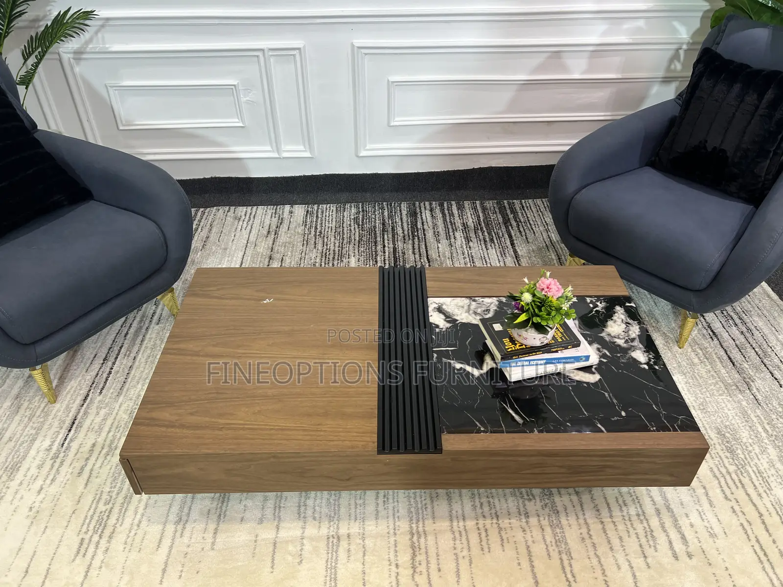 Dual Textured Center Table