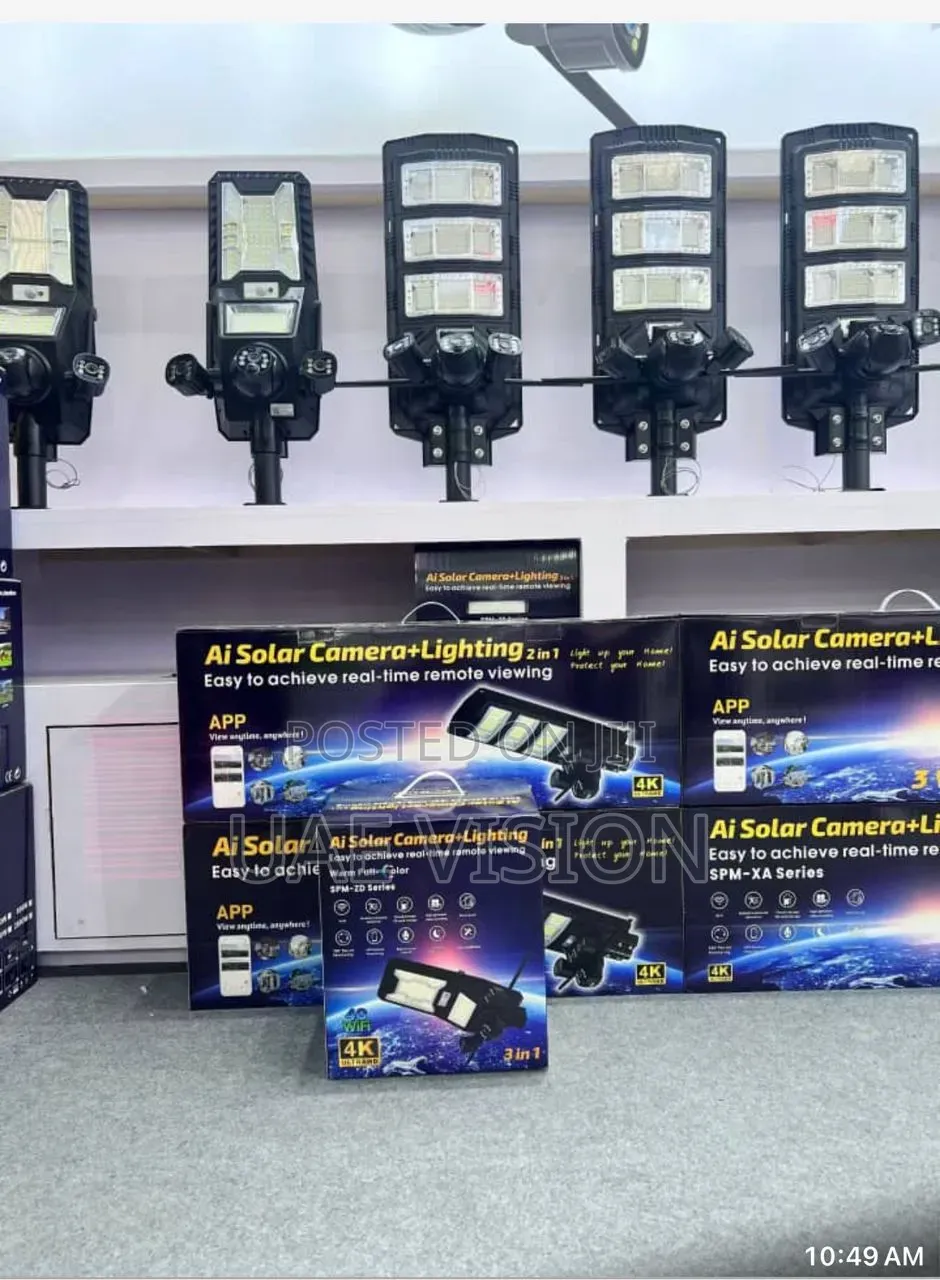 3 Lens Solar Street Light Camera Hd 3in1 High Quality