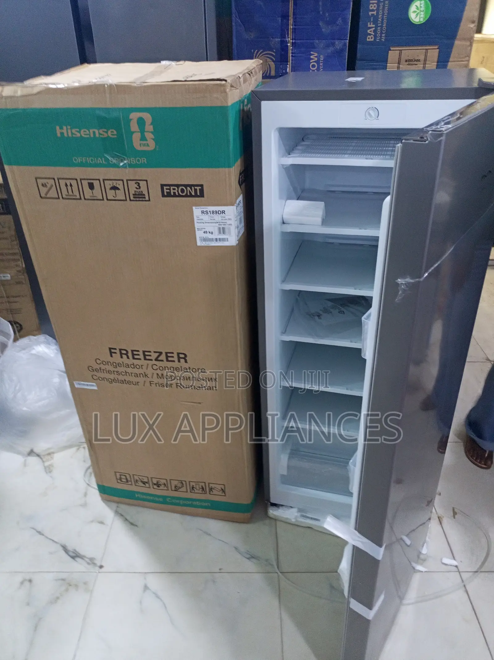 Hisense 190l Vertical Freezer With Shelves