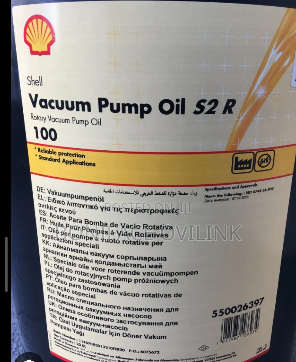 Shell Vacuum Pump Oil S2 R