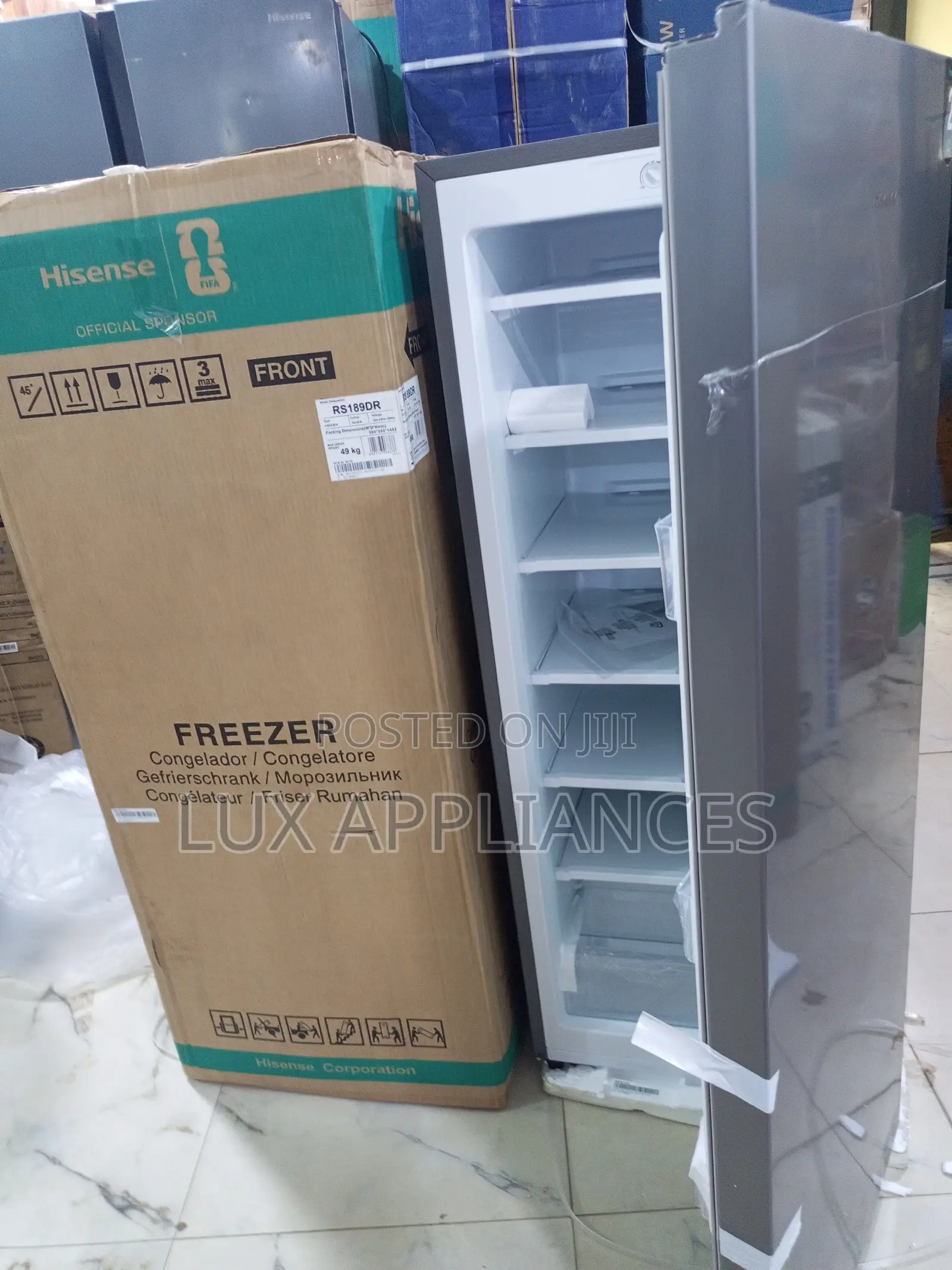 Hisense 190l Upright Freezer With 6 Storage Shelves