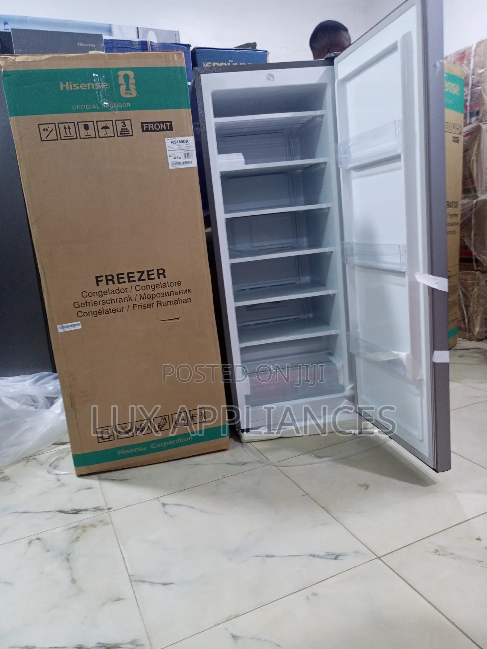 Hisense 190l Upright Freezer With Adjustable Temperature
