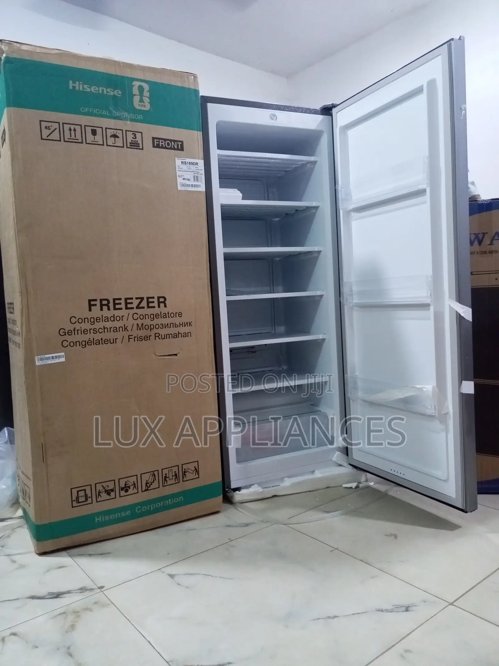 Hisense 190l Upright Freezer With Easy Access Shelves