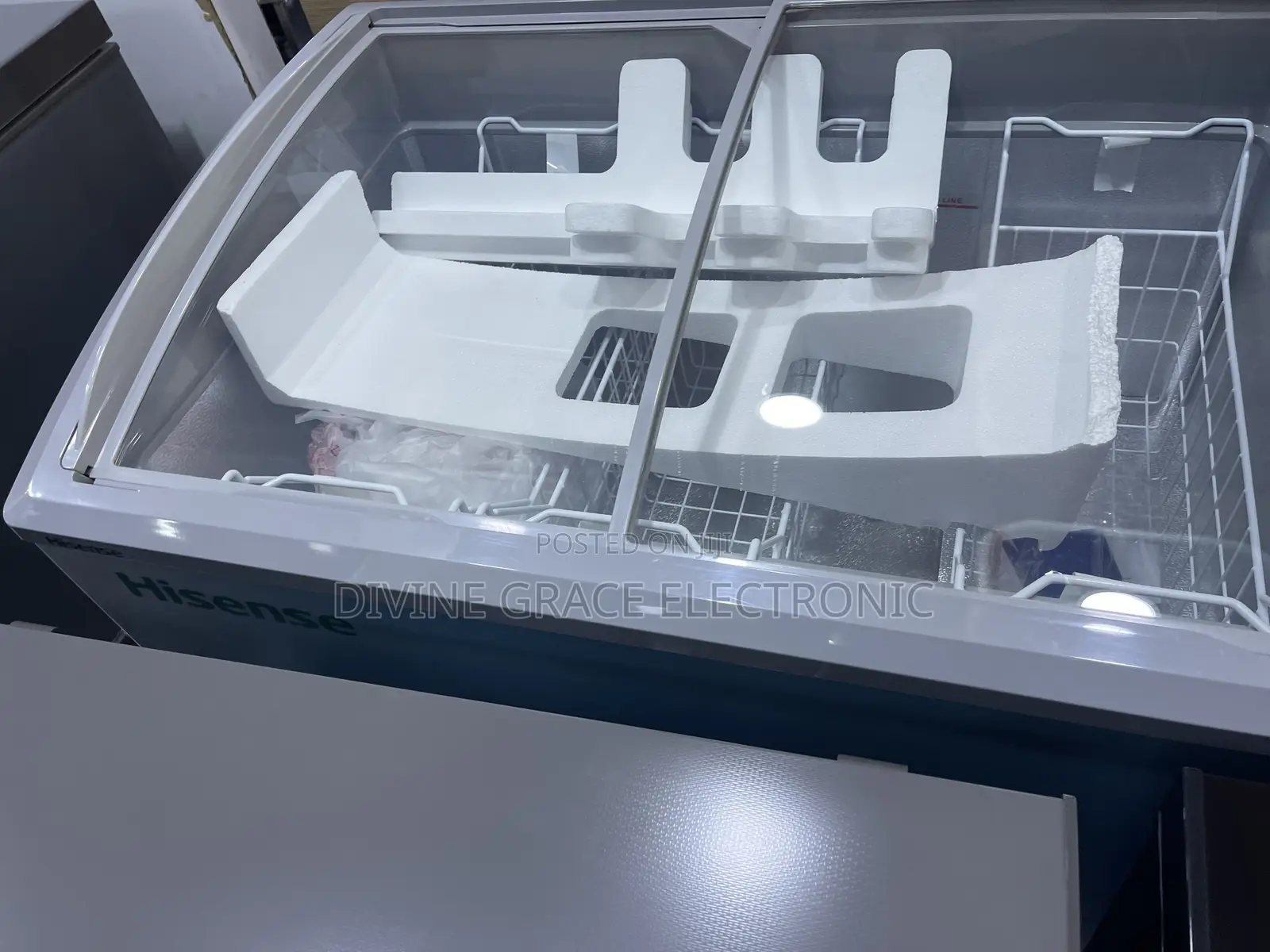 Brand New 303 Litres Hisense Show Glass Ice Cream Freeze