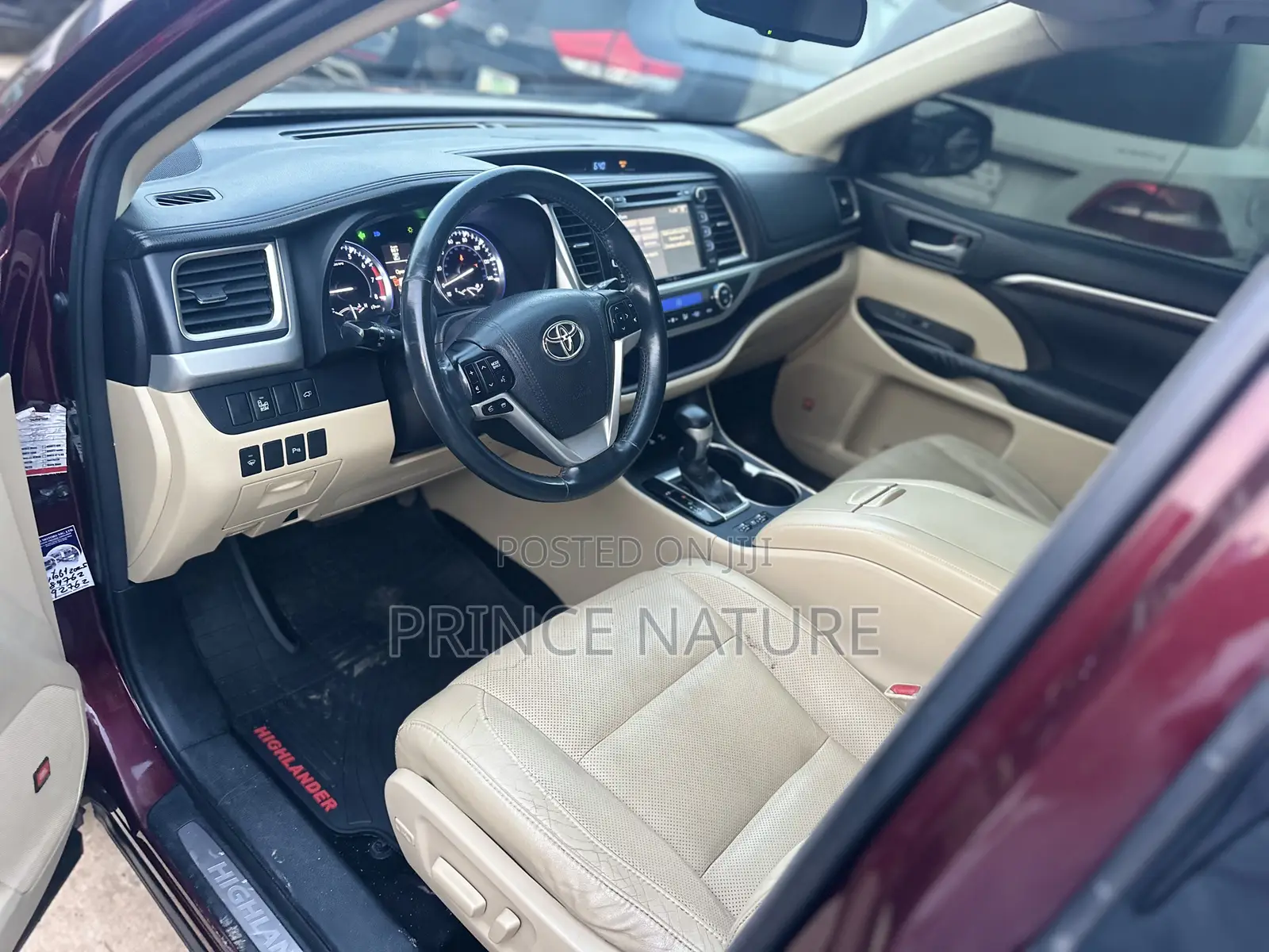 Toyota Highlander Limited V6 4x4 (3.5L 6cyl 6A) 2016 Black