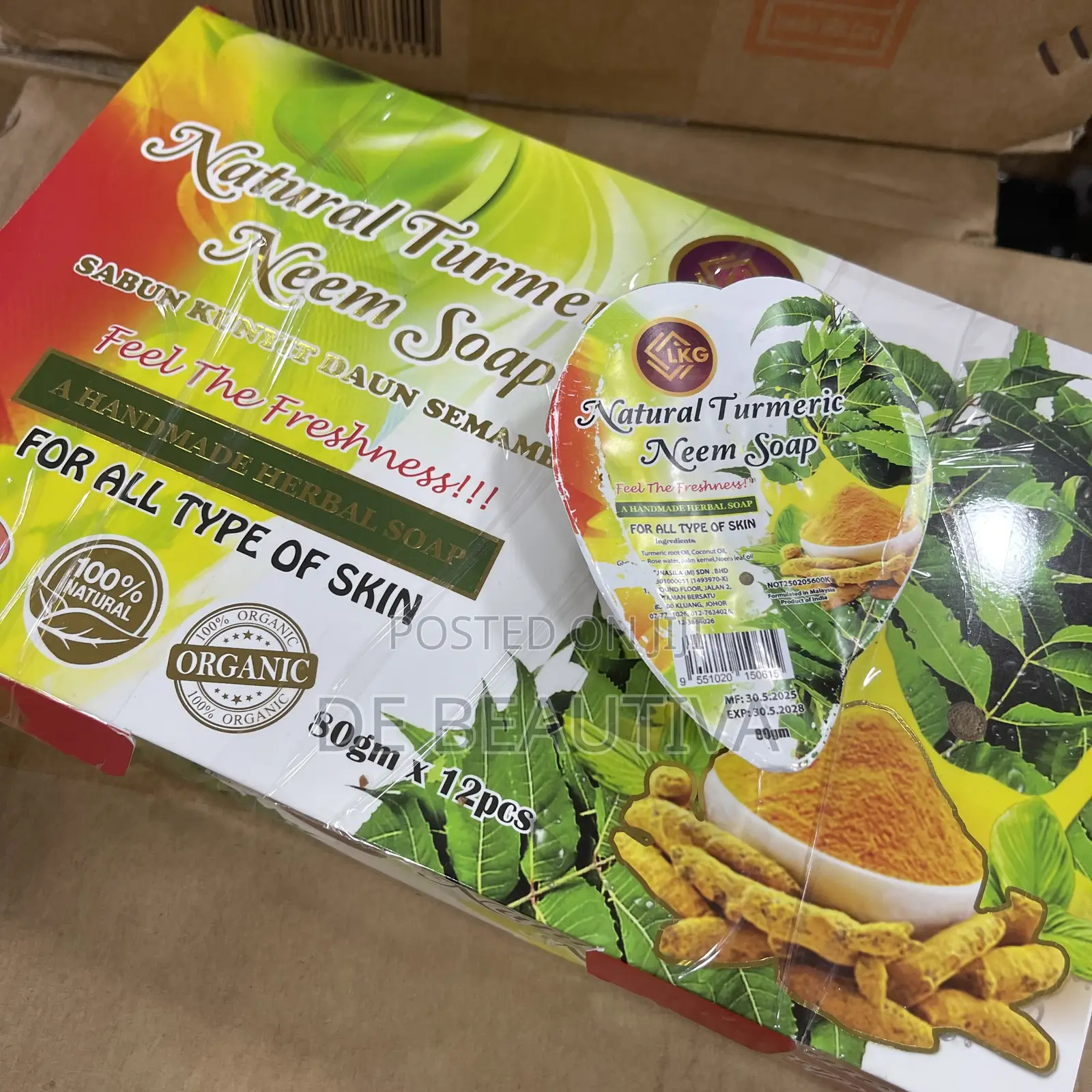 LKG Natural Turmeric Neem Soap