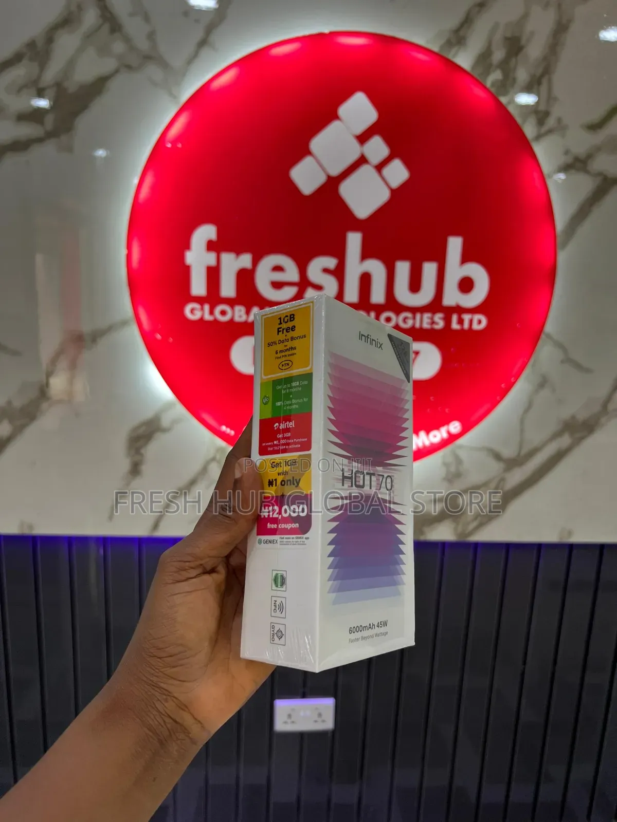 New Infinix Hot 70 128 GB