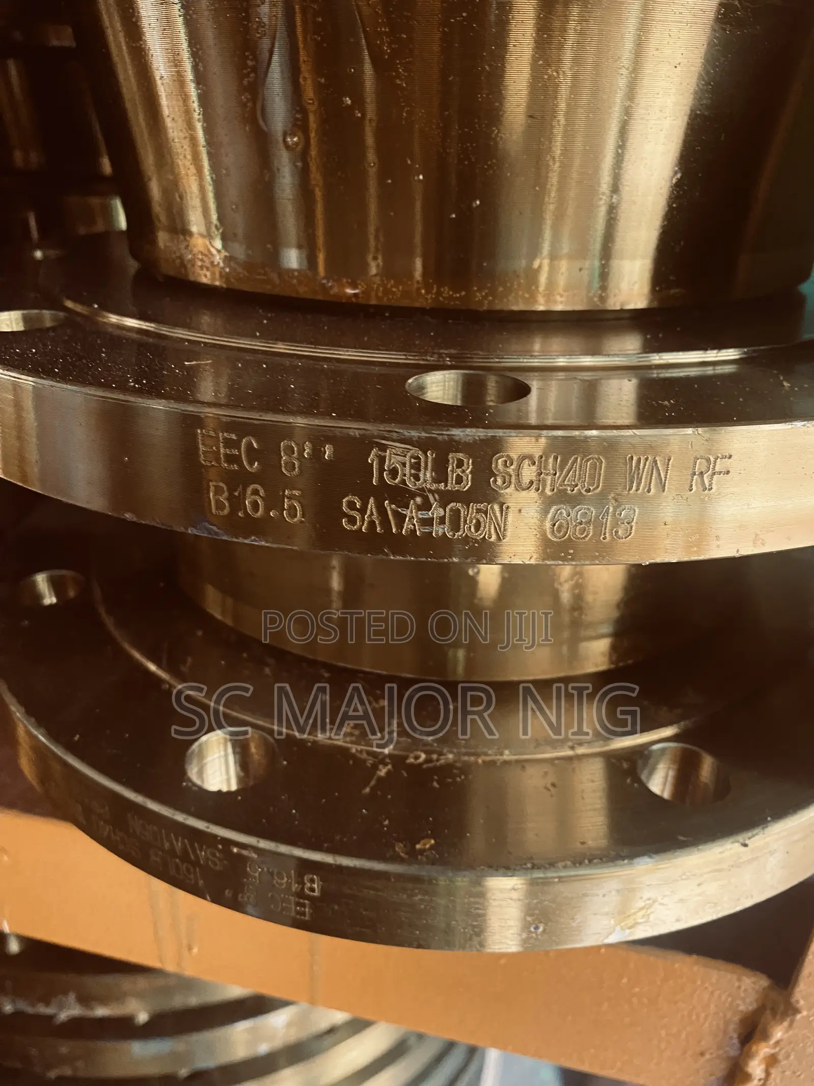 8” Class 150 Wedneck Flange Rf Sch40 Carbon Steel