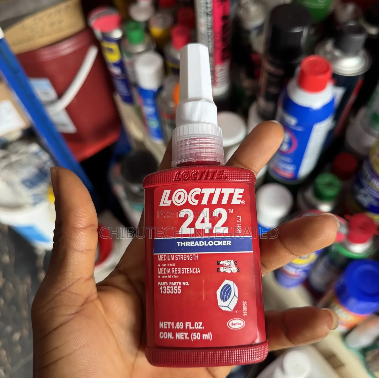 Loctite 242 Medium Strength Threadlocker in a 50ml Bottle
