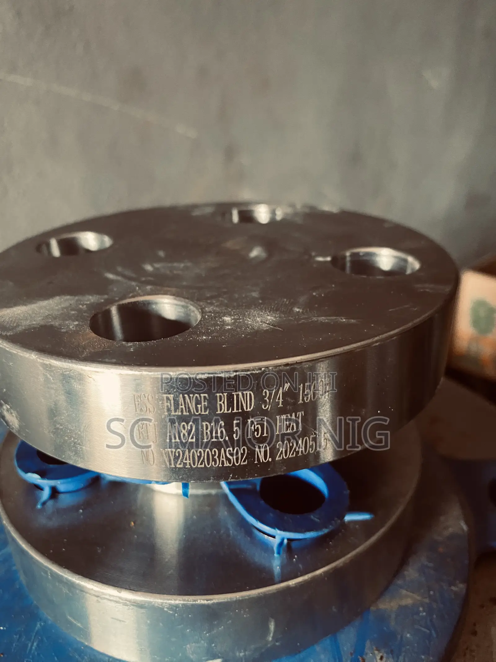 3/4” Class F51 Duplex Stainless Blind Flange