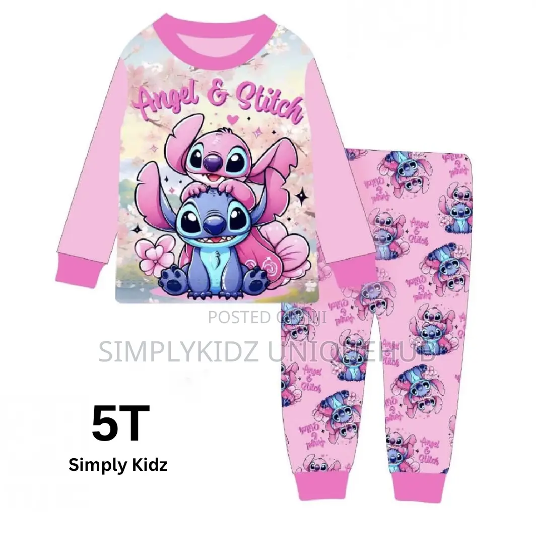 Angel Stitch Cartoon Character Pyjama Set – 5t