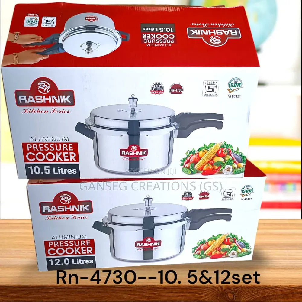 Premium Rashnik Kitchen Serie 10.5 Litres or 12 Litres Pressure Cooker