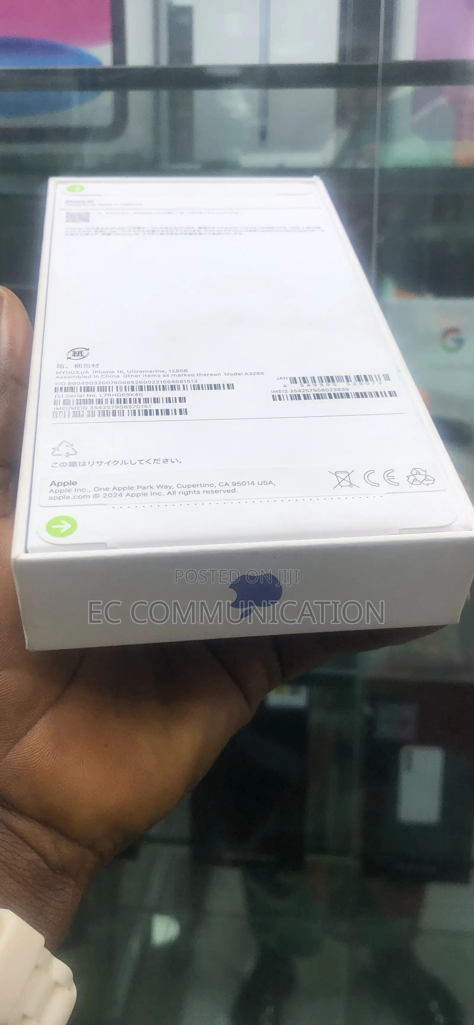 New Apple iPhone 16 128 GB Blue