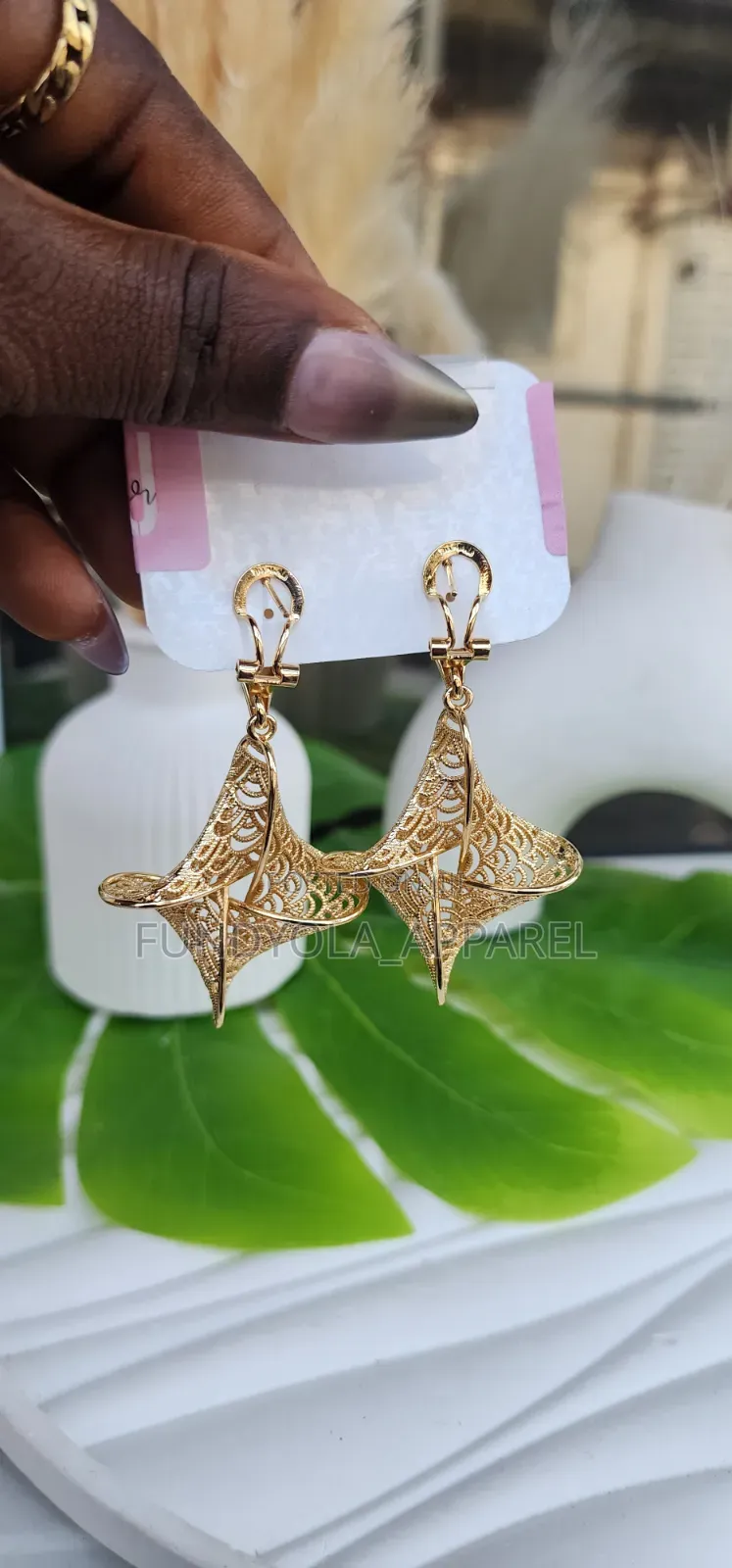 Drop Star Shape Bold Owanbe Earring