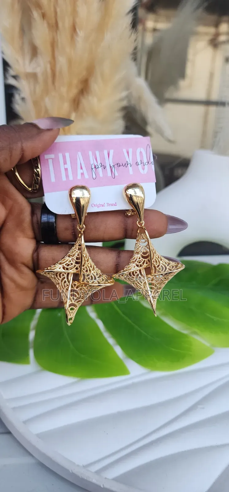 Drop Star Shape Bold Owanbe Earring
