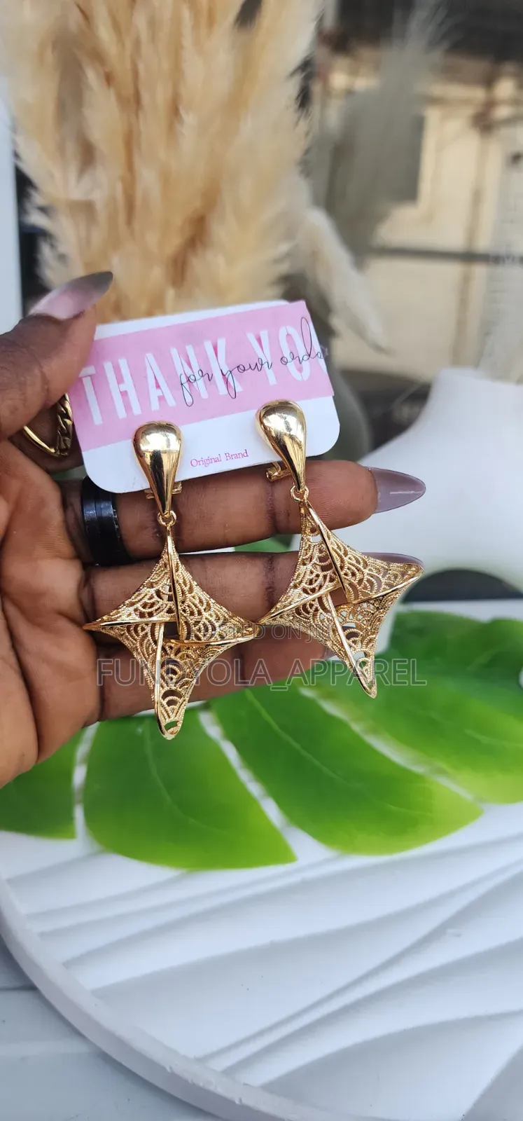 Drop Star Shape Bold Owanbe Earring