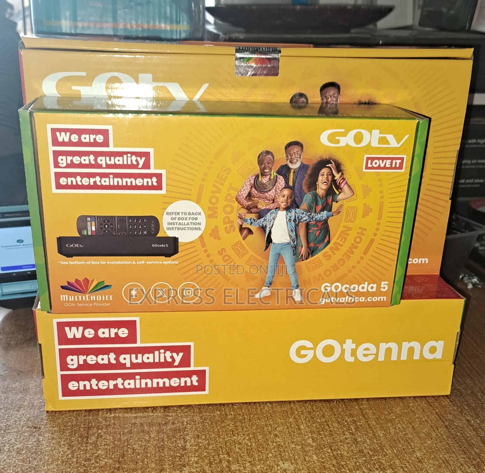 Brand New Gotv Gocoda 5 Decoder + Gotenna + 1 Month Subscription