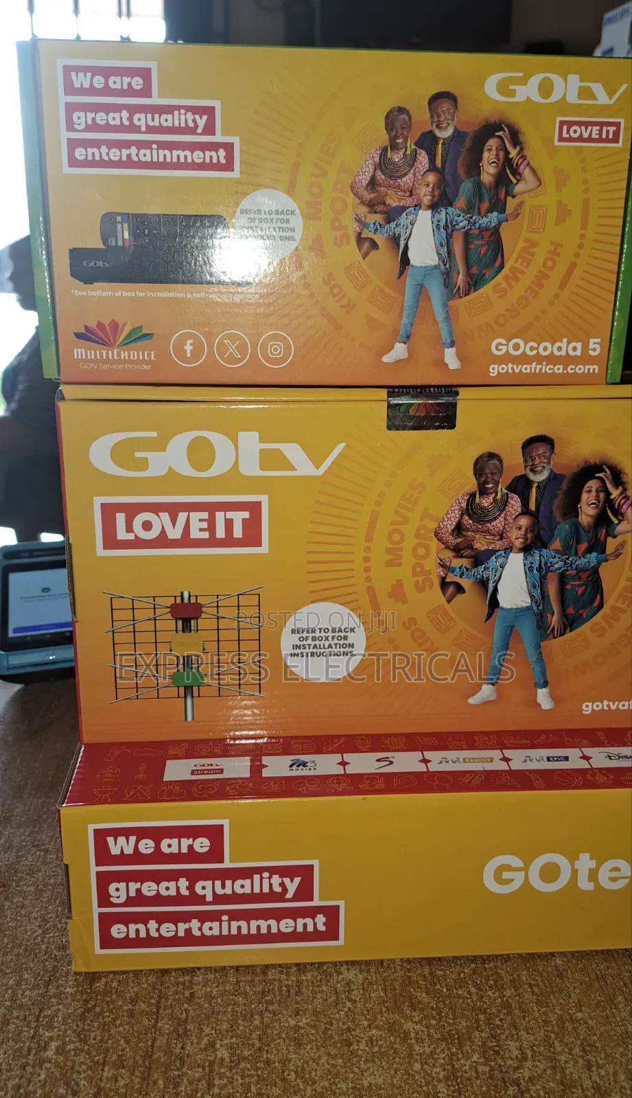 Brand New Gotv Gocoda 5 Decoder + Gotenna + 1 Month Subscription