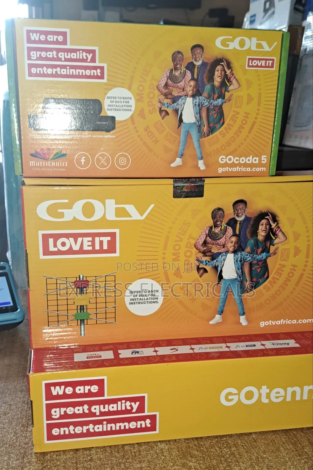 Brand New Gotv Gocoda 5 Decoder + Gotenna + 1 Month Subscription