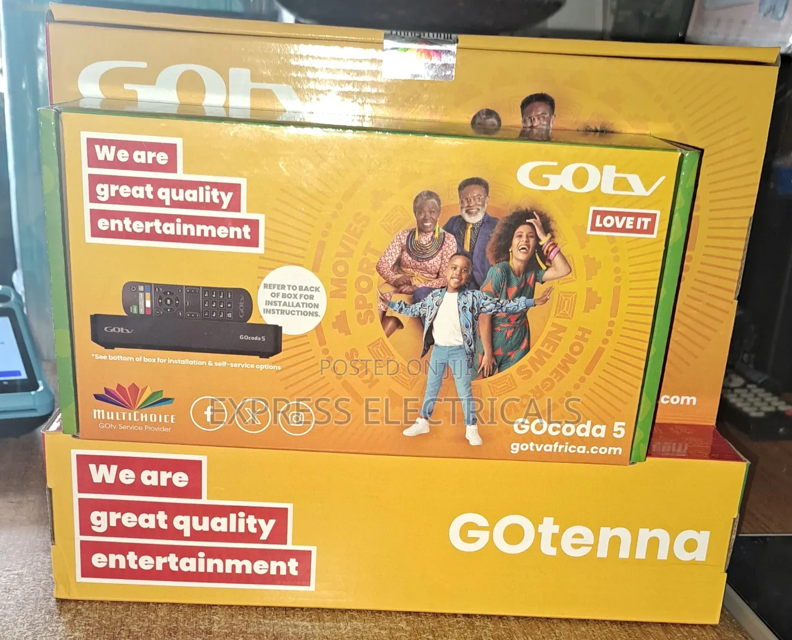 Brand New Gotv Gocoda 5 Decoder + Gotenna + 1 Month Subscription