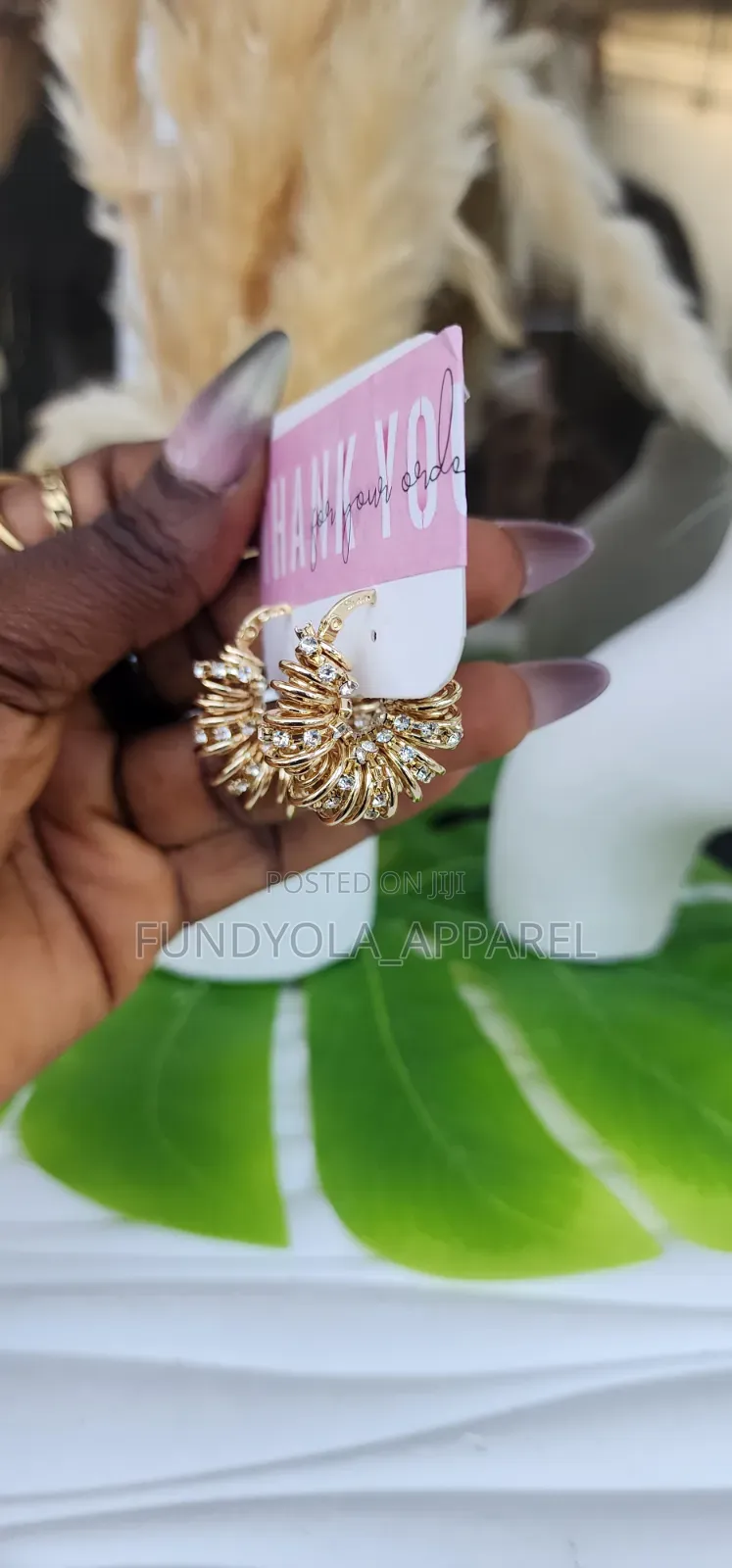 Midi Stoned Brasilian Earring