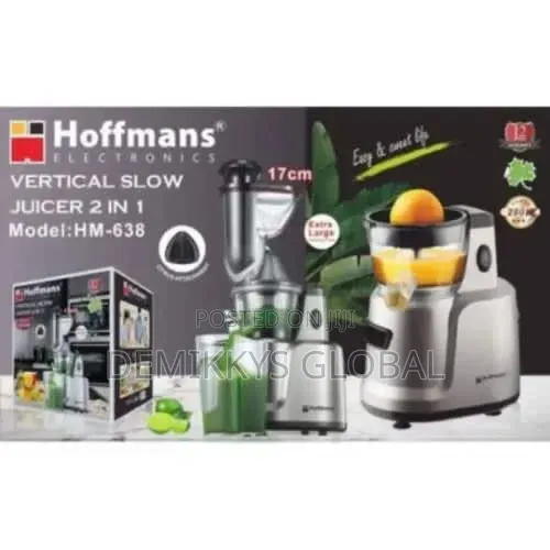 Hoffmans Slow Juicer- 638 - 2 in 1 - 280w