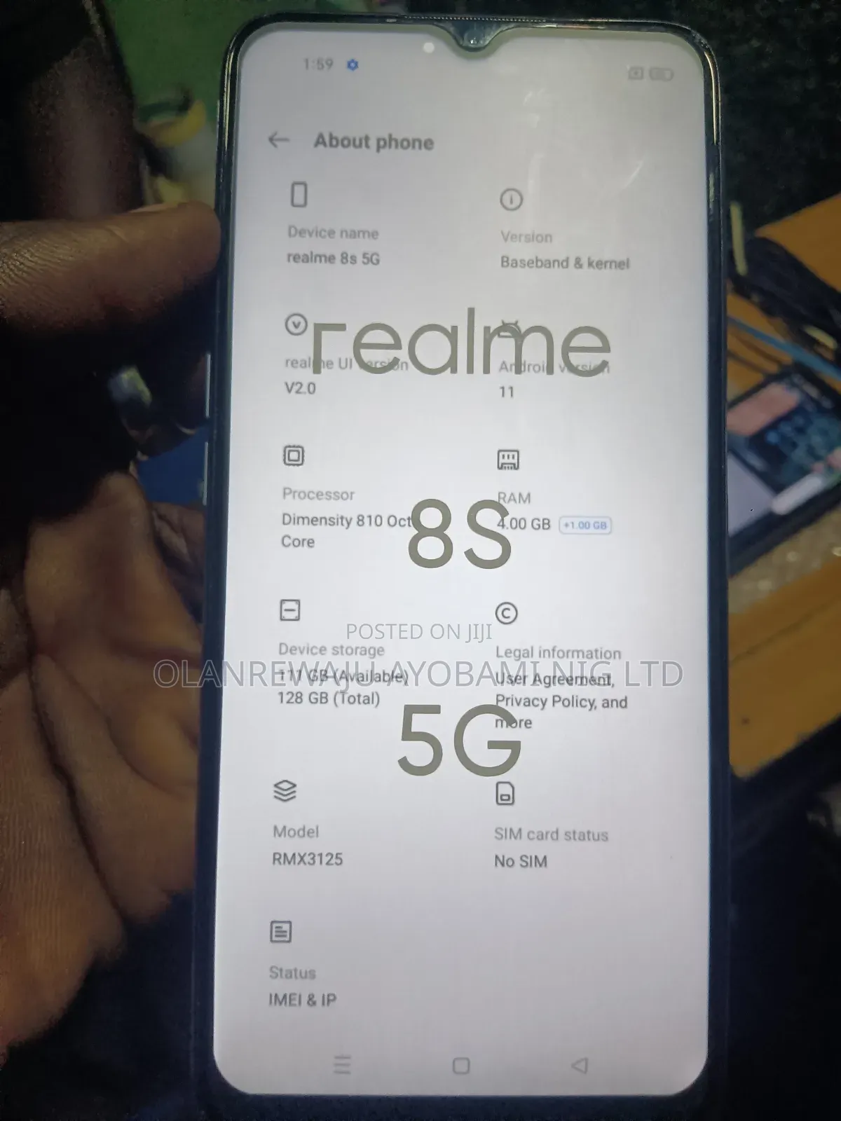 Realme 8 5G 128 GB Blue